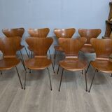 8 Arne Jacobsen Series 7 chairs