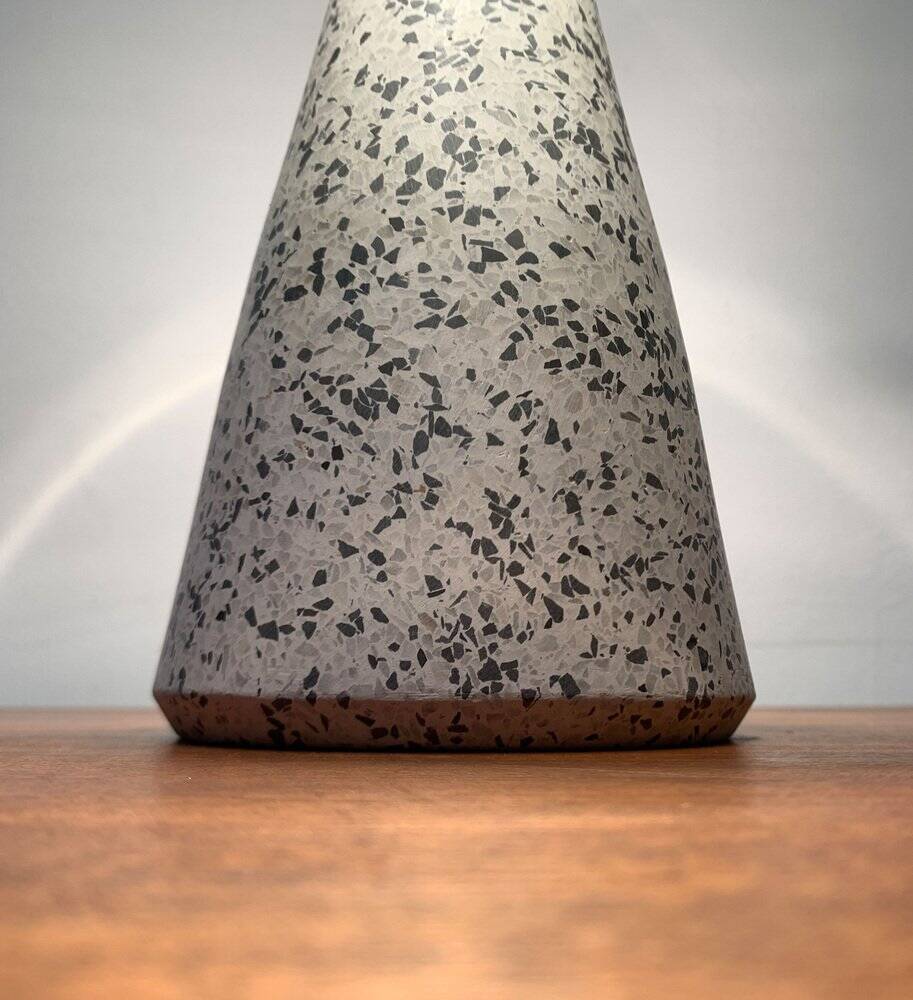 Vintage Postmodern Eno table lamp in glass and terrazzo from Ikea, 1990s.