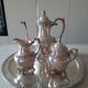 Silver metal coffee service