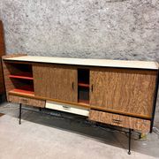Vintage Formica sideboard from the 1960s/70s, Scandinavian Midcentury modern