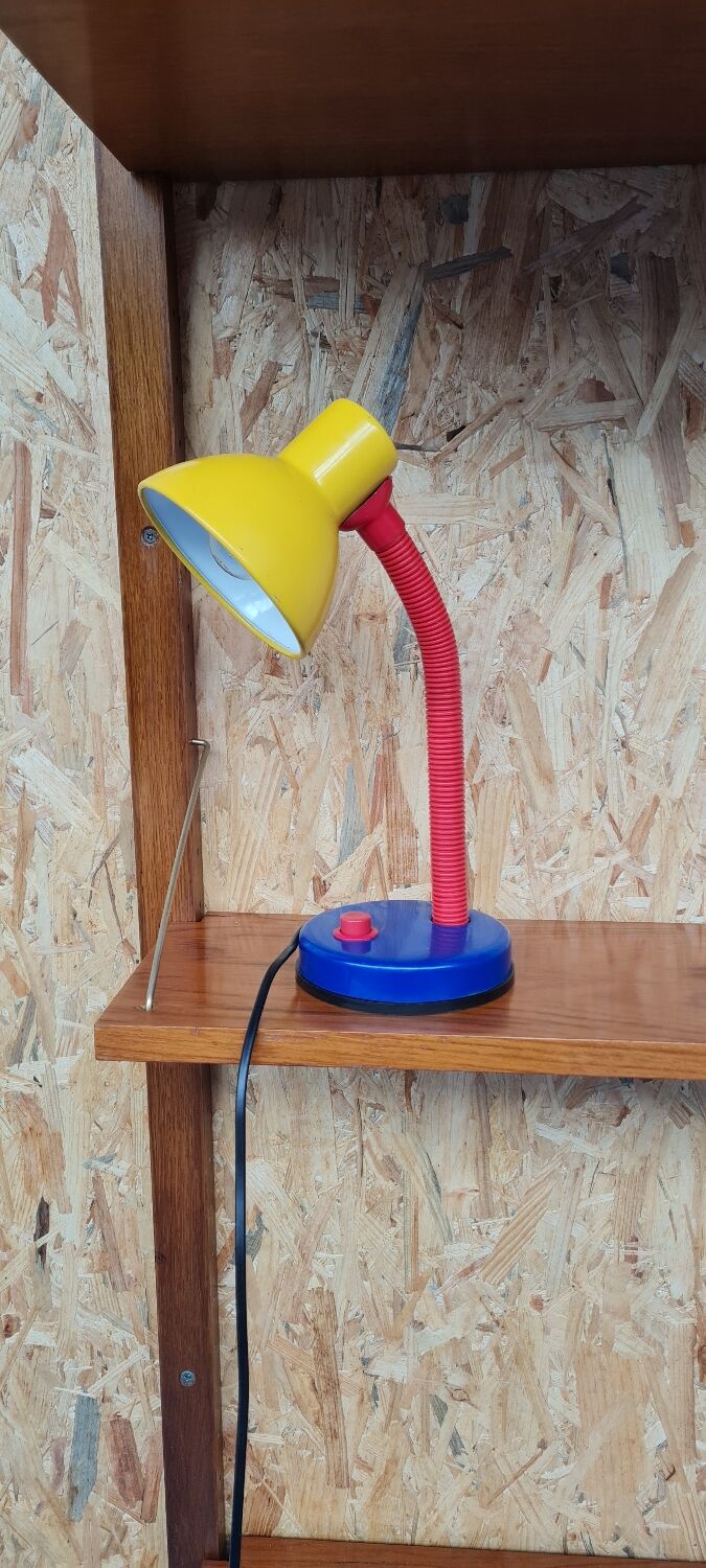Primary color desk lamp 1980