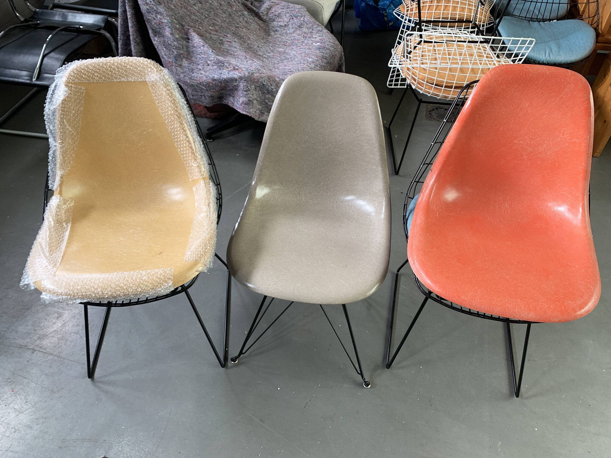 Chairs by Ray & Charles Eames for Herman Miller, 1950