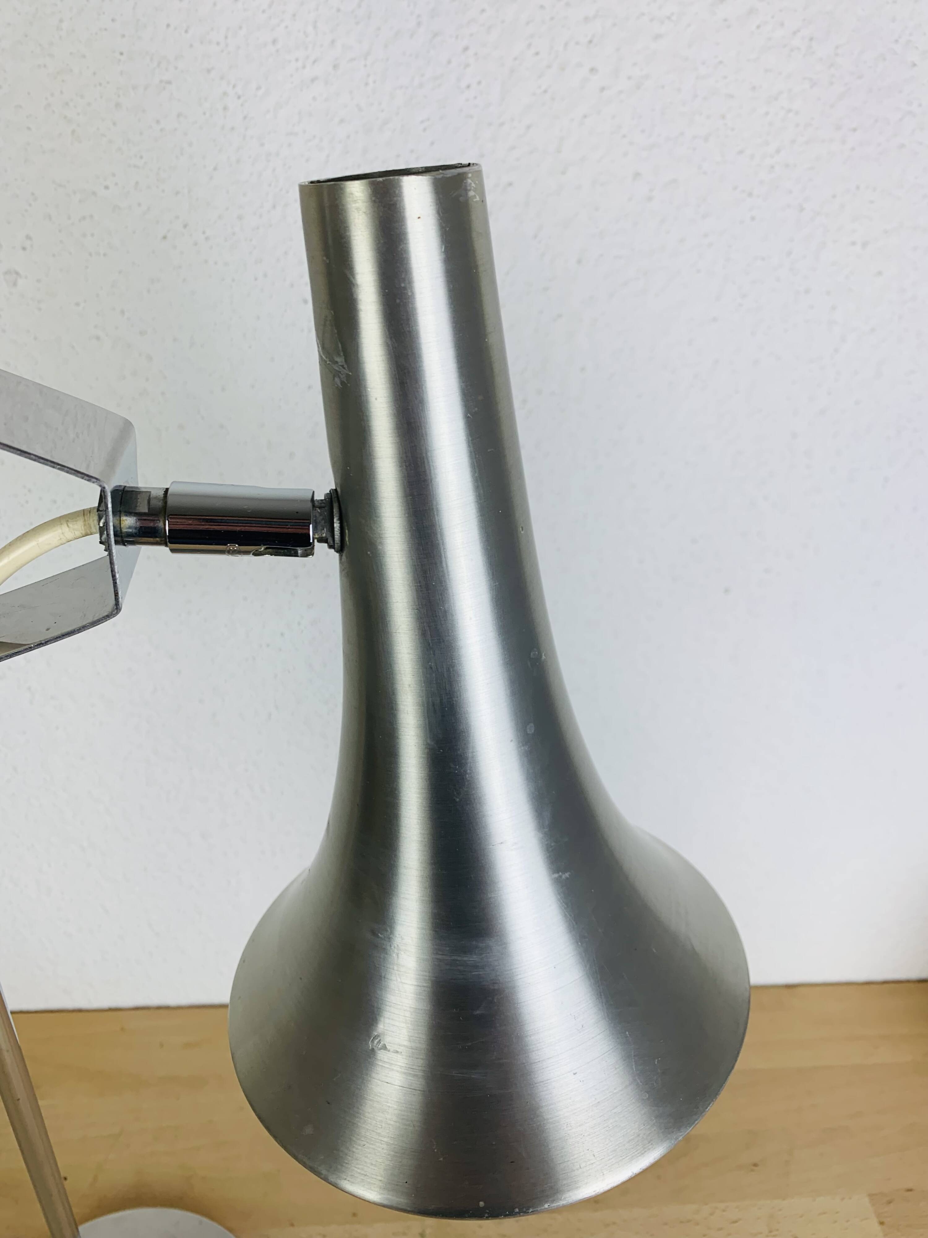 Vintage 70s aluminum desk lamp