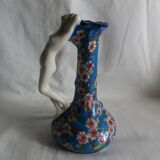 Enamel vase of la louvière