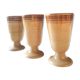 Set of 3 ceramic mazagrans