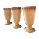 Set of 3 ceramic mazagrans
