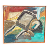 Huile su panneau suédoise – “Måndagskänsla” par Rune Nilsson – Signée