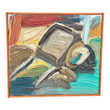 Swedish Oil on Panel – “Måndagskänsla” by Rune Nilsson – Signed