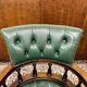 English Chesterfield Captain Chair office chair green