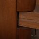 Art Deco Italian Wood Cabinet With Chrome Details, 1930s