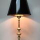 Pied de lampe bronze doré tripode hauteur 50 cm
