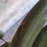 set of 4 vintage green chairs