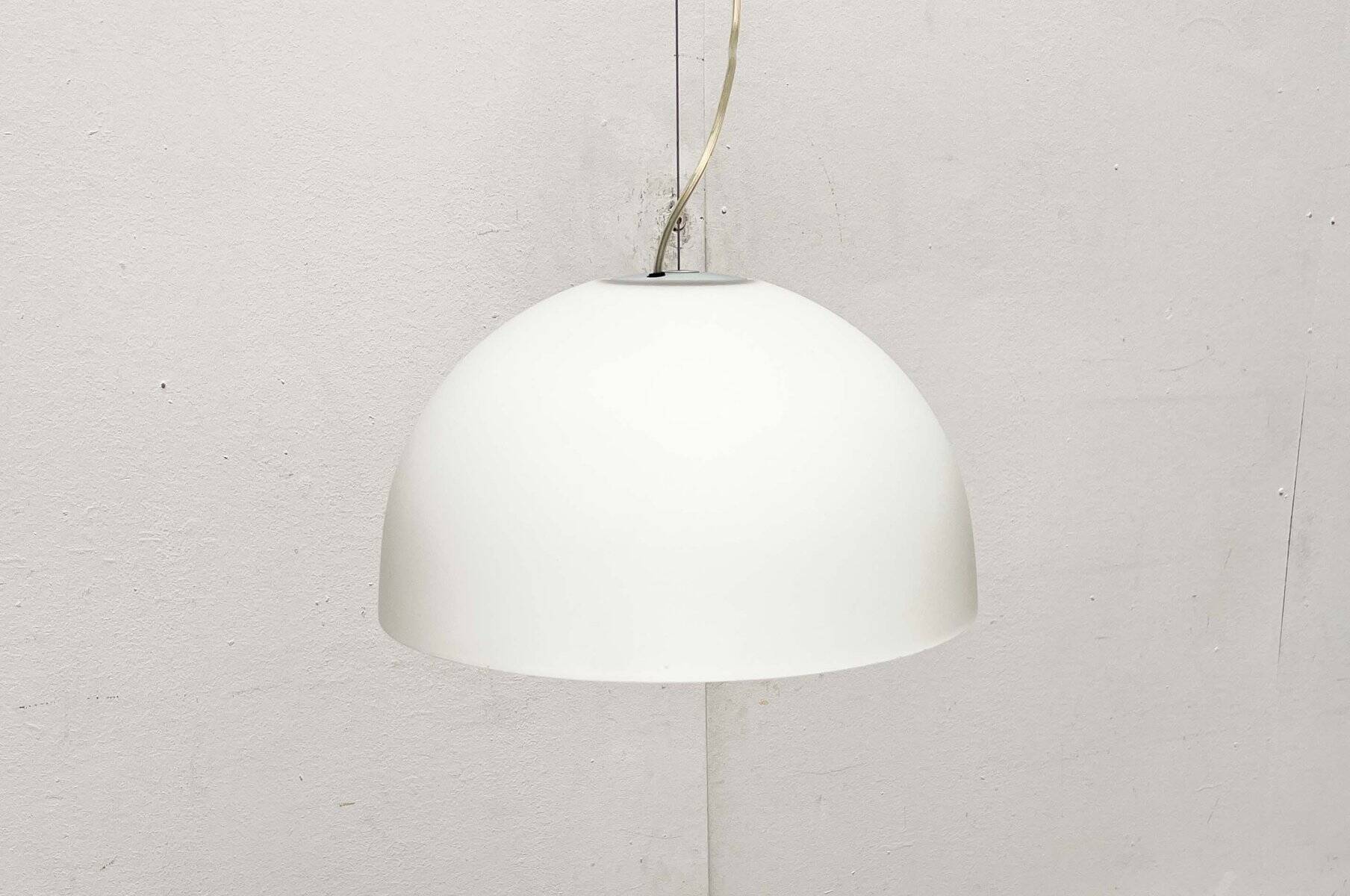 Postmodern Italian glass pendant lamp model Gaia by Luciano Cesaro for Tre Ci Luce, 1980s, set of 2.