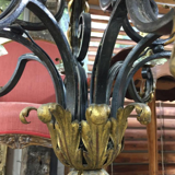 Wrought iron chandelier
