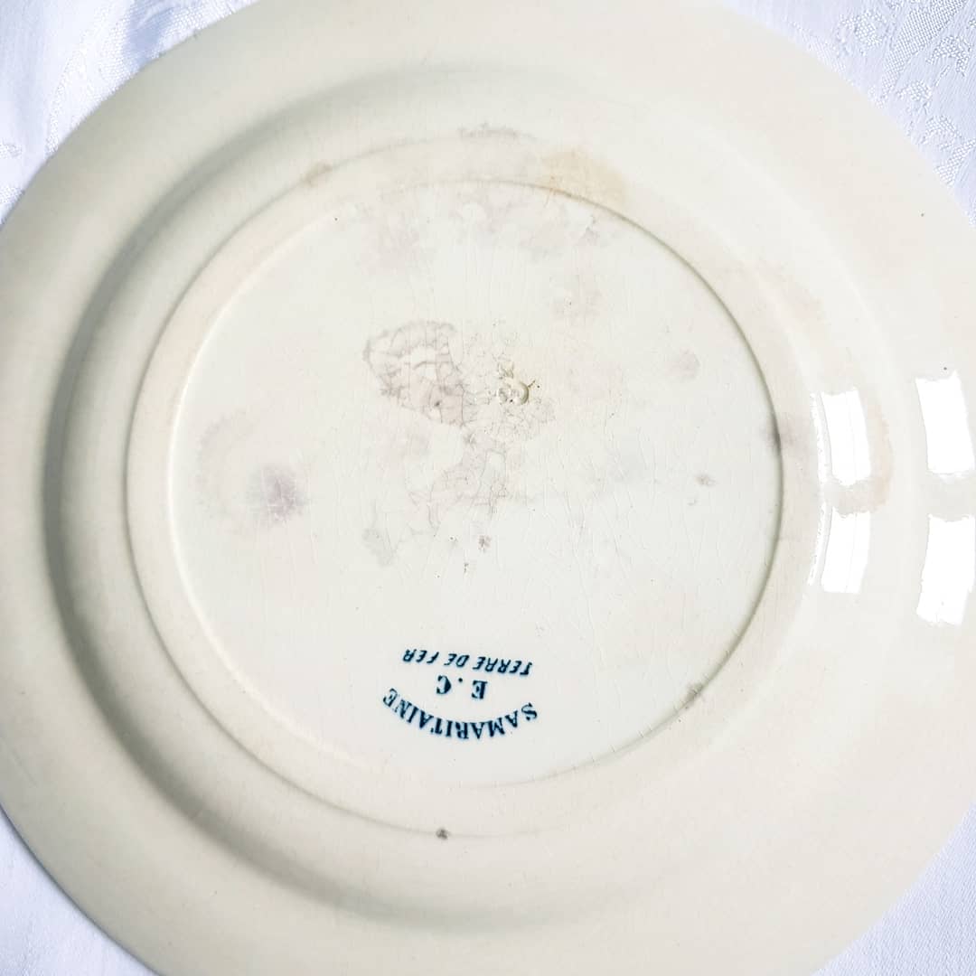 4 flat plates old iron earth Salins Édouard Charbonnier