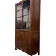 XL vintage wooden display cabinet/buffet, very tall, with glass.