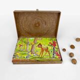 Box of 24 wooden cubes Garnier illustrations Walt Disney