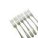 Set of forks, minimalism, silver-plated brass, Henneberg Brothers, Poland, 1930s