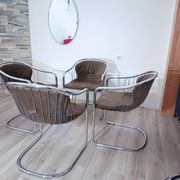 Cantilever Chairs by Gastone Rinaldi for Rima 1970s