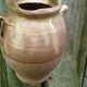 Old goat gargoulette in beige and yellow glazed earth XIXth century
