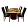 Maurice Villency GC Colombo Italia black lacquer high-gloss dining set