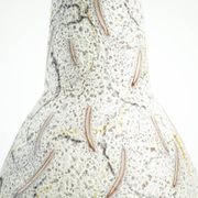 Large ceramic vase with textured glaze, Danish studio pottery, 1970s