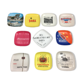 Set of 10 vintage ashtrays made change for colorful restaurant