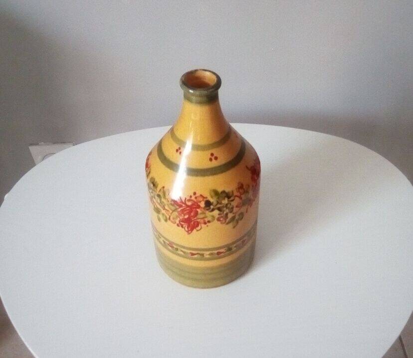Vintage Provençal jug in glazed ceramic