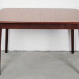 Vintage fold-out dining table with round corners