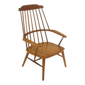 Fauteuil scandinave "Pinnstol" en chêne, Suède, 1960