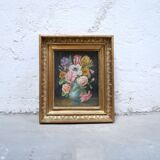 Old painting on canvas