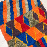 Moroccan Berber rug Boujaad corridor with multicolored patterns 288x84cm