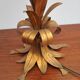 Gilded table lamp made of palm wood by Hans Kögl, 1970s