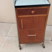 Desserte d'architecte sautereau vintage industriel design année 50