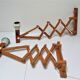 Paire d'appliques bois extensibles design scandinave vintage