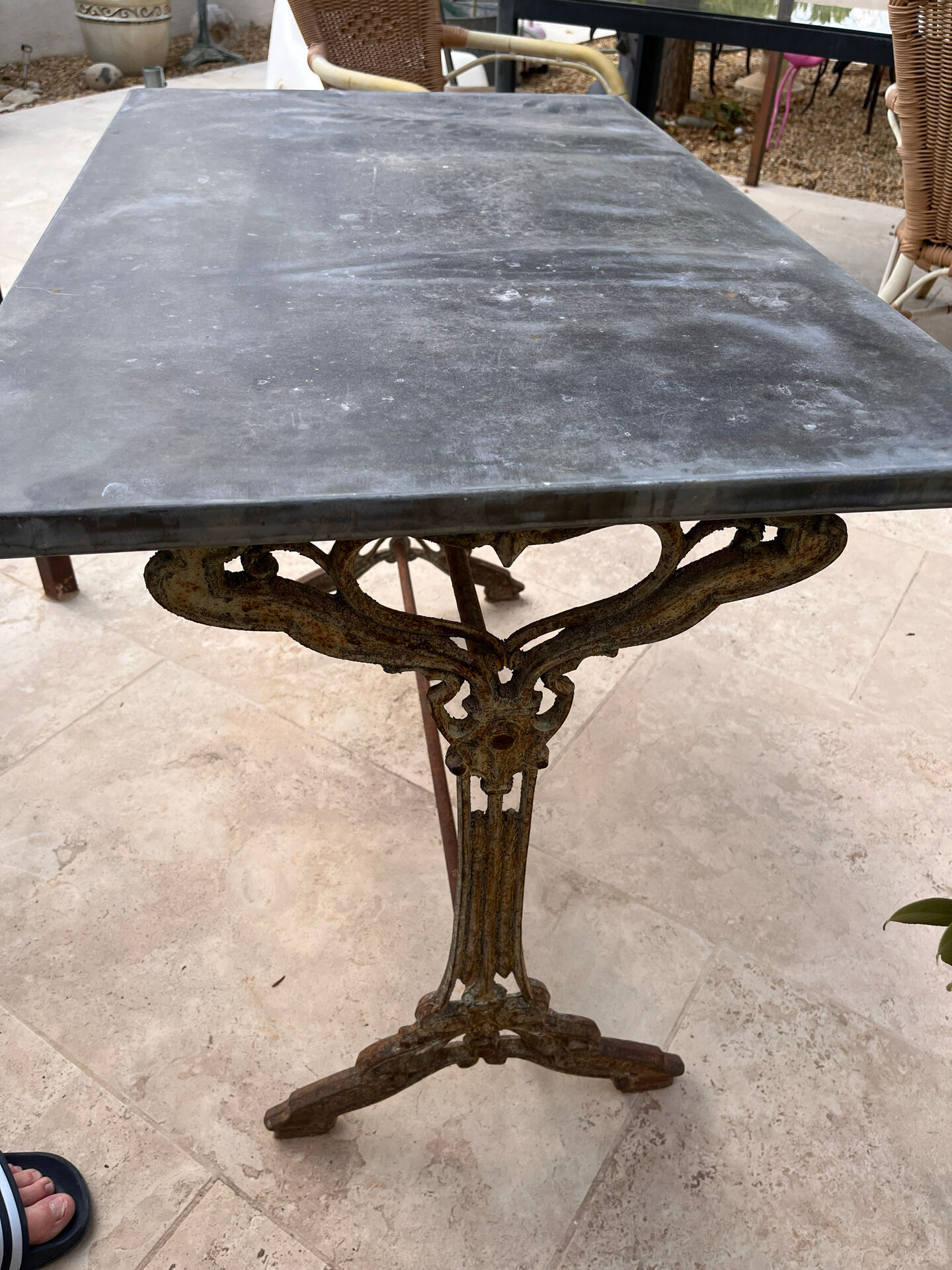 Table bistrot art nouveau 1900