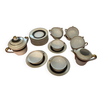 Service à thé 12 tasses porcelaine limoges