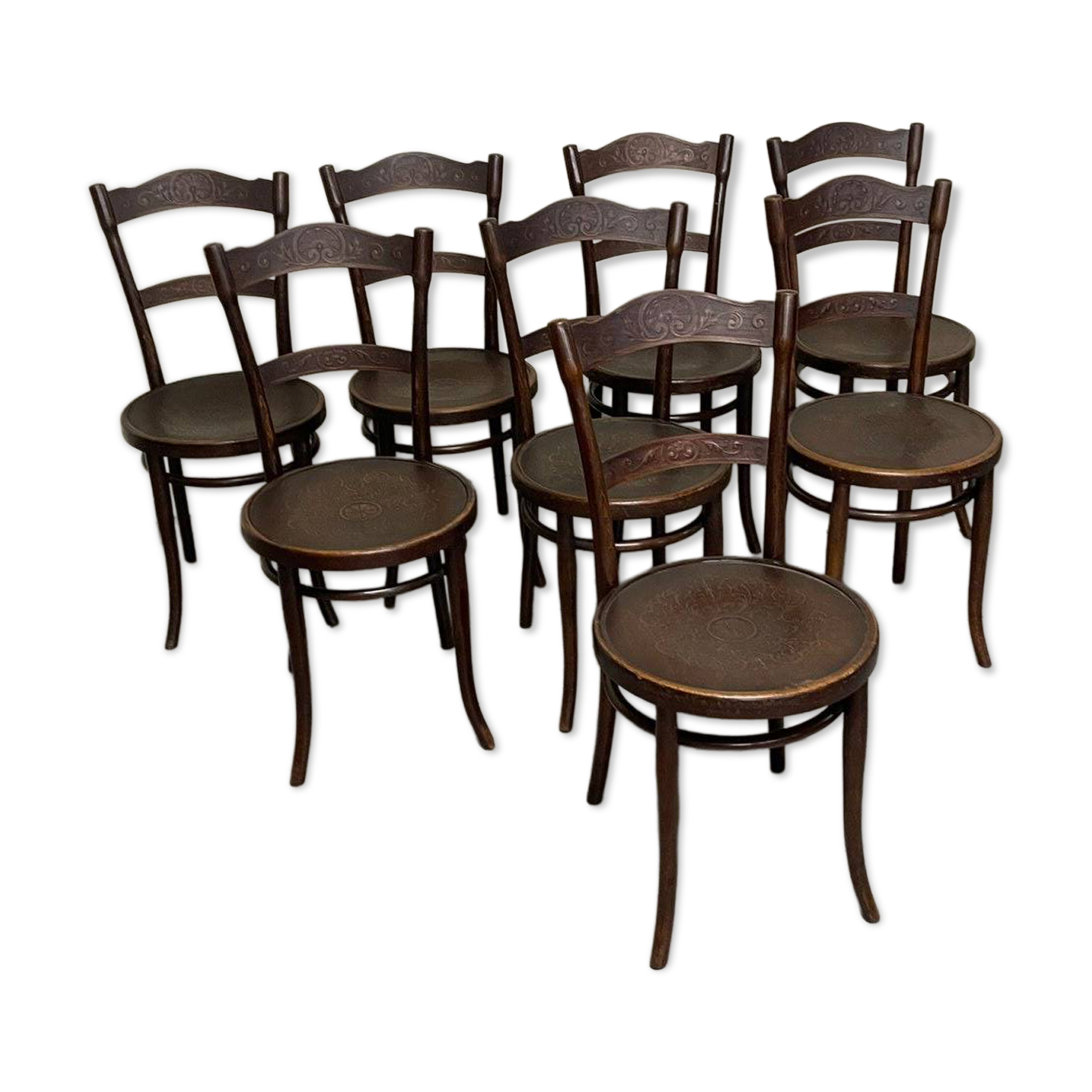 Vintage chairs by Michael Thonet for Thonet, 1930s, set of 8.
