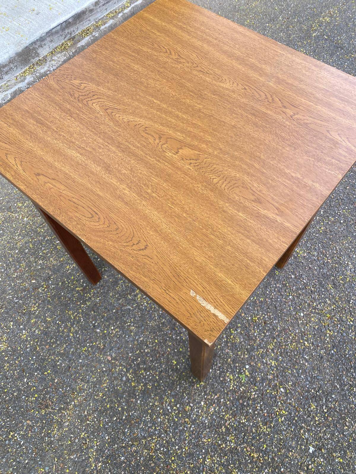 Scandinavian square bistro table in wood