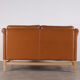 Danish cognac leather sofa