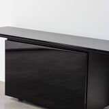 Giotto Stoppino for Acerbis Black Sheraton Sideboard Italy 1980s