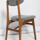 Mid-century boucle armchair in grey designed by Rajmund Hałas, Poland, 1960s.