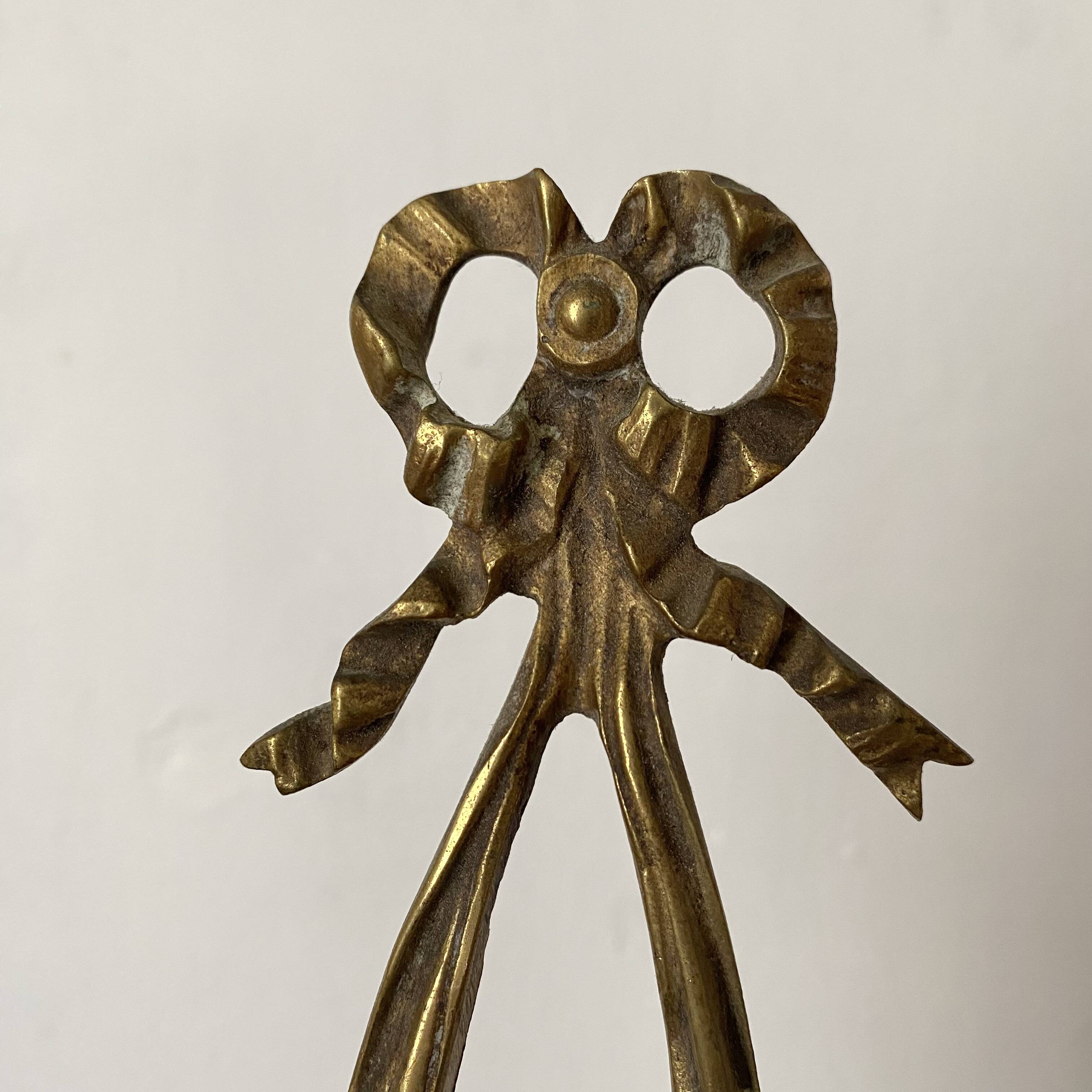 Pair of antique gilt bronze wall lights, Louis XVI style