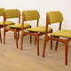 4 chaises de salle à manger | Erik Buch | Modèle 49 | Palissandre | Rembourrées