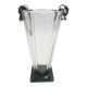 Vase en cristal avec 800 applications de raisins en argent - années 1970, production italienne