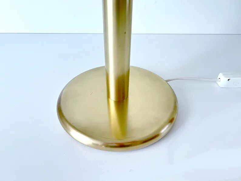 Large Vintage Space Age Desk Lamp, Brass