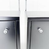 Pair of Art Deco Tubular Bedside Tables, Czechoslovakia