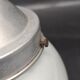 Vintage industrial opaline pendant light
