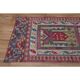 1970s Vintage Turkish Oushak Handmade Wool Cotton Pink Runner Rug 86x286