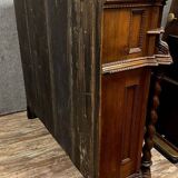 Alsatian sideboard with support height in solid stained wood from the 17th century